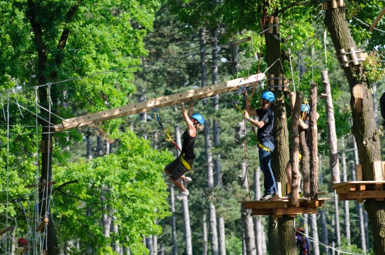 Klettern im Erlebnispark Gänserndorf