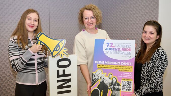NÖ Jugendredewettbewerb 2025: Starke Stimmen für eine starke Zukunft gesucht