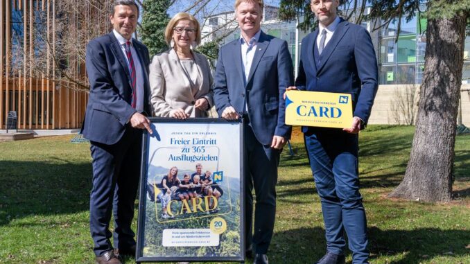Niederösterreich-CARD startet in die 20. Saison
