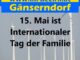 15. Mai ist Internationaler Tag der Familie