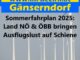 Sommerfahrplan 2025: Land NÖ & ÖBB bringen Ausflugslust auf Schiene