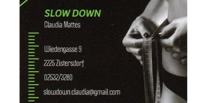 SlowDown Claudia Mattes