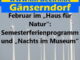 Februar im „Haus für Natur“: Semesterferienprogramm und „Nachts im Museum“