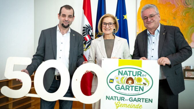 Umweltbewegung „Natur im Garten“ feiert 500. Gemeinde