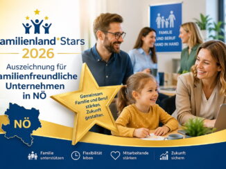 Familienland*Stars 2026: Auszeichnung für familienfreundliche Unternehmen in NÖ